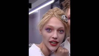 Sasha Pivovarova backstage is a total mood ‍️