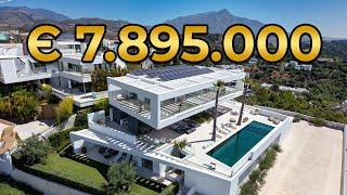 Touring a € 7.9M AMAZING SEA VIEWS VILLA in Marbella Spain | Villa Mika