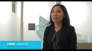 UBC Master Data Science Alumna - Carrie talks about the benefits of a 10-month program