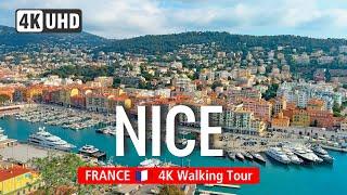 NICE Walking Tour   -  Discover French Riviera on this NICE Walk  (4K 60fps)