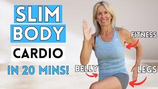 Slim Down & Lose Fat 20 Minute Home Workout (Low Impact & No Equipment)