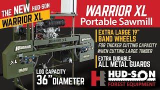 Warrior XL Portable Sawmill, Affordable 36" Log Capacity, Built in USA