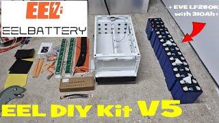 EEL Battery DIY Kit V5. Fantastic battery box but with strange cell compression.