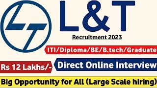 L&T Recruitment 2023 | Fresher| L and T Recruitment 2023 | L&T Jobs 2023 | off campus 2023| Mnc Jobs