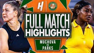 Karolina Muchova vs Alycia Parks - FULL Match Highlights | Roland Garros 2025