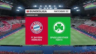  Bayern Munich vs Greuther Fürth  | Bundesliga (20/02/2022) | Fifa 22