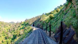 TRAIN CAB RIDE OVER TEHACHAPI (4K)