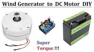 12v to 24v Wind Turbine Generator as Brushless DC Motor - BLDC High Torque