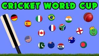 Cricket World Cup Marble Race 6 \ Marble Race King