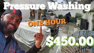 PRESSURE WASHING PAVERS and NATURAL STONE CLEANING  #pressurewashing @powerwashingproga