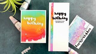 Forget White Space For Clean and Simple Alcohol Ink Cards