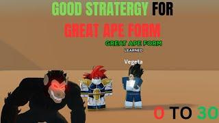 GOOD SOLUTION TO GETTING THE GREAT APE FORM? | Dragon soul | Roblox