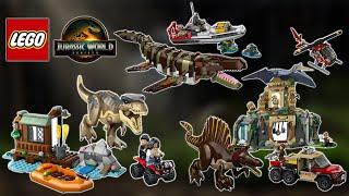 FINALLY SPINOSAURUS SET! 2025 LEGO JURASSIC WORLD REBIRTH SETS 76974, 76973, 76974,76975  REVEALED!