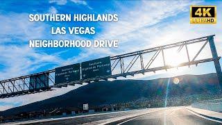 Southern Highlands Las Vegas Neighborhood Drive [4K]