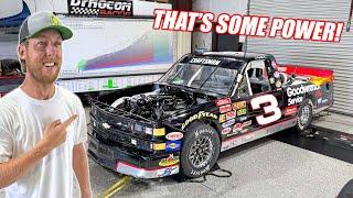 Our Twin Turbo NASCAR Truck SCREAMS On the Dyno! (Rear Mount Turbos)