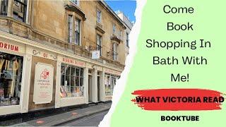 COME BOOK SHOPPING IN BATH WITH ME! - What Victoria Read - Booktube