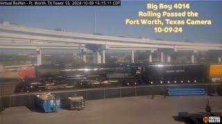 Big Boy 4014 Rolling through the Tower 55 area, Fort Worth, Texas