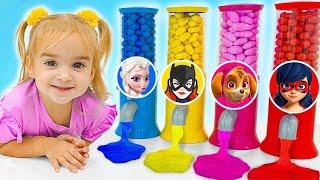 Magic candies turn kids into Superheroes - funny story from Alice