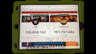 WWE vs Goldmines 1 Hour Video Live Sub Count!