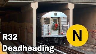 R32 farewell set deadheading back to Coney Island Yard via Sea Beach Express