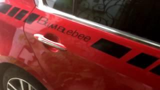 Cận cảnh dán decal cho xe kia cerato tại đại phát auto