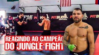 PATRICKY PITBULL REAGINDO AO SPARRING DO CAMPEÃO DO JUNGLE FIGHT