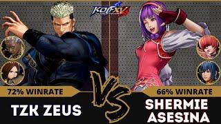 KOF XV⭐ZEUS (Dolores/Goenitz/Whip) vs SHERMIE ASESINA (Shermie/Athena/Leona)⭐Ranked Match - 11/24