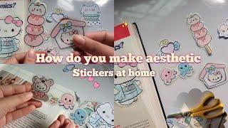 How to Make Strikers at home  | Diy Handmade stickers | aesthetic stickers @AroojFatima-nh5ku