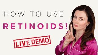 How To Use Retinoids || Demonstration | Dr Sam Bunting