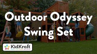 Outdoor Odyssey Swing Set | KidKraft Wooden Outdoor Swing Sets