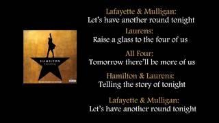 Hamilton - The Story of Tonight lyrics