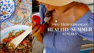 TWO MEDITERRANEAN HEALTHY SUMMER LUNCHES from our garden in Italy