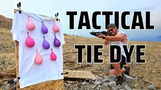 #1 BEST Way To TIE DYE A T-Shirt (Hint: With Guns)