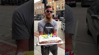 Throwing a Birthday Party For a Stranger #Shorts