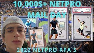 $10,000+ TENNIS CARD (RPAs) MAILDAY NETPRO TENNIS' FIRST RELEASE IN 20 YEARS! CARLOS ALCARAZ