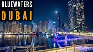 Walk To Bluewaters Island at Night | 4K | Dubai Tourist Attraction | City Walk | Mytravelc vlogs