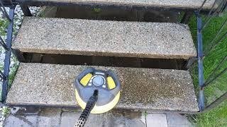 Concrete stairs cleaning with Kärcher K4