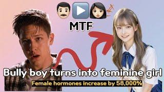 【MTF】 Bully boy turns into feminine girl