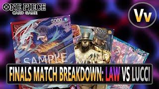 One Piece TCG: Finals Match Analysis RP Law VS Lucci (OP08.5) and Meta Breakdown for the East & West