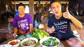 Laotian Food - STUNNING LAO FISH SALAD | Village Cooking in Laos!