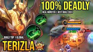 TERIZLA BEST BUILD 2024 | BUILD TOP GLOBAL TERIZLA GAMEPLAY | MOBILE LEGENDS