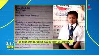 Ella es la niña con la letra más bonita del mundo | Noticias con Francisco Zea