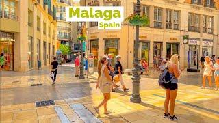 Malaga, Spain  Summer 2023 4K-HDR Walking Tour (▶97min)