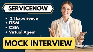 Realtime ServiceNow Mock Interview | ServiceNow Interview Questions