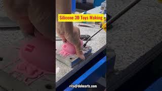 automatic silicone 3D toys making machine,silicone rubber keychain making machine