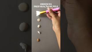 Ordem da Preparação de Pele antes da make | #skincare #make #shorts