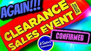 HERE WE GO...AGAIN!!! DOLLAR GENERAL CLEARANCE EVENT!!!
