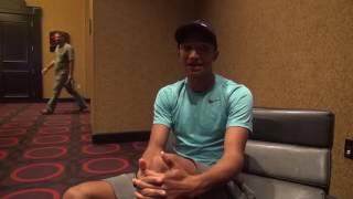 Donavan Brazier on his 1500 potential and if Clayton Murphy would've beat him in the NCAA 800 final