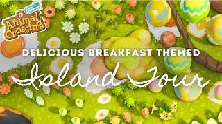 DELICIOUS BREAKFAST THEMED ISLAND TOUR | Animal Crossing New Horizons