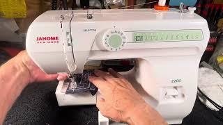 JANOME (NEW HOME) 2206- A 13 POUND LIGHTWEIGHT THAT I RECOMMEND FOR TRAVEL AND RETREATS. (Video 446)